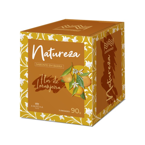 Sabonete Natureza em barra - Flor de Laranjeira - 3 unidades - 90g
