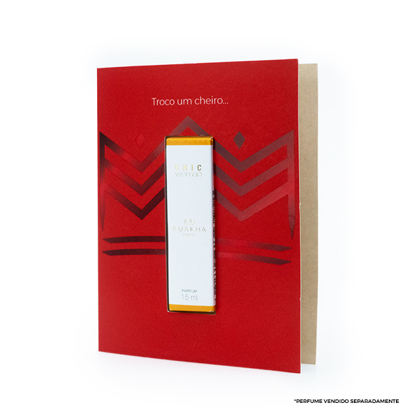 Cartão para Perfume de 15ml - Dourado Natal (cópia)