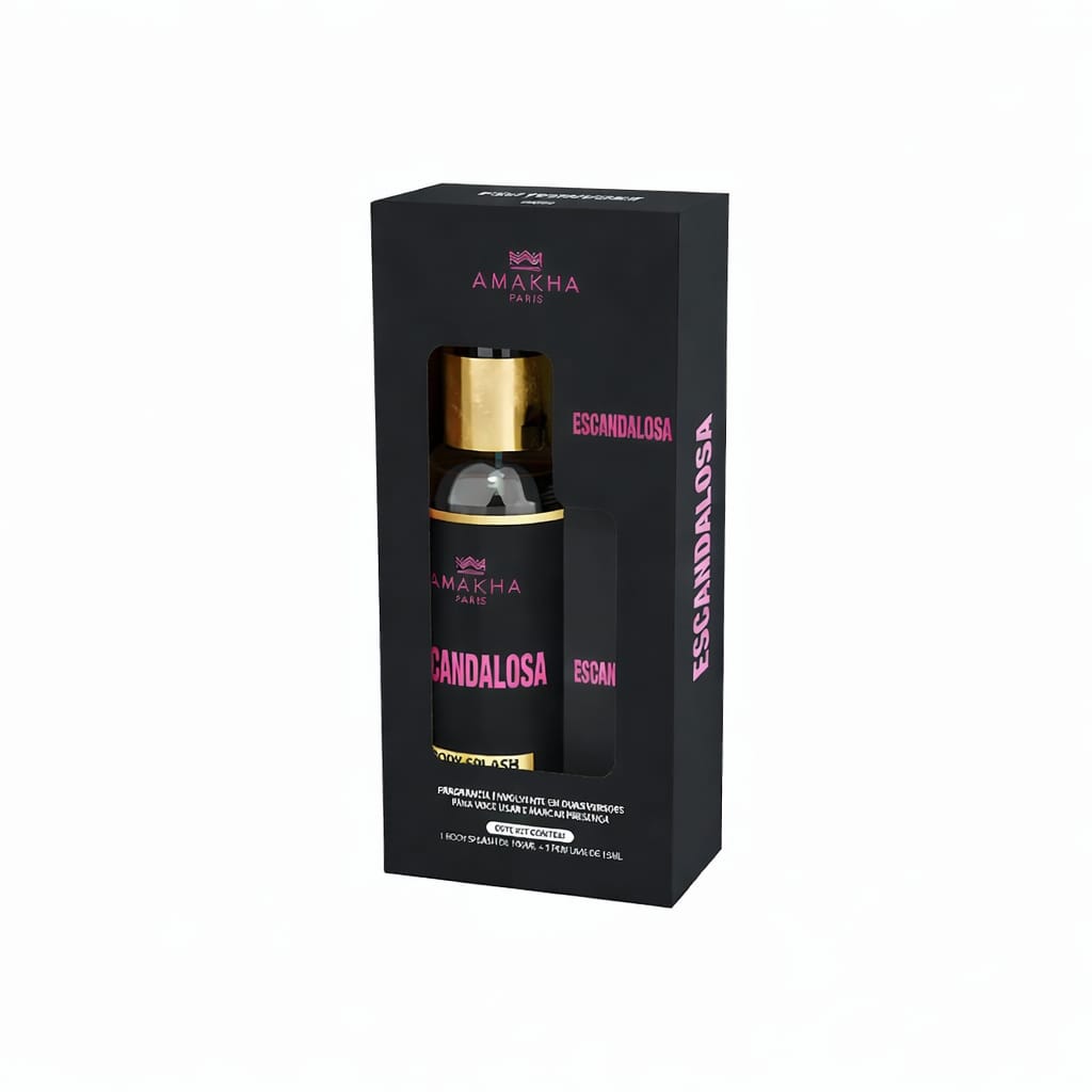 Caixa Kit Perfume 15ml e Body Splash - Escandalosa