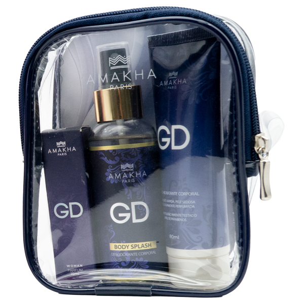 Necessaire costurada KIT GD - Body, Perfume, Hidratante