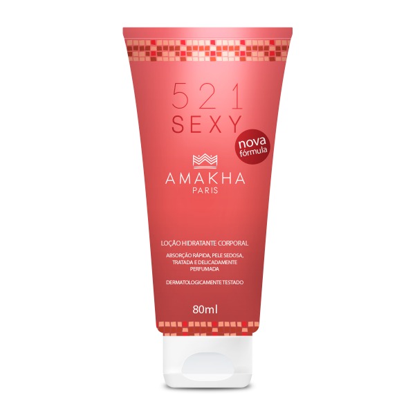 Nova Loção Hidratante Corporal 521 Sexy 80ml - Feminino