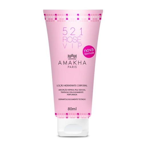 [202056H] Nova Loção Hidratante Corporal 521 Vip Rose 80ml - Feminino