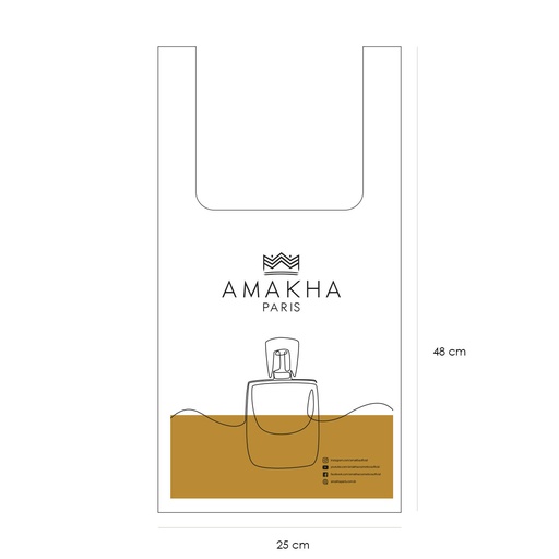 [801225MA] Sacola Biodegradável M - 40x50 Pacote com 100