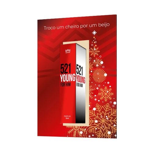 [801162MA] Cartão para Perfume de 15ml - Vermelho Natal