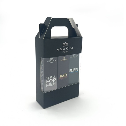 [801169MA] Caixa de Presente para 3 Perfumes de 15ml - Preta