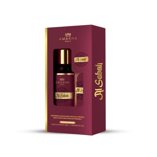 [801233MA] Caixa Kit Perfume 15ml e Body Splash - Al Sabah